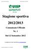 Stagione sportiva 2012/2013