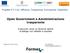 Open Government e Amministrazione trasparente