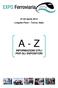 01-03 Aprile 2014 Lingotto Fiere Torino, Italia A - Z INFORMAZIONI UTILI PER GLI ESPOSITORI