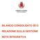 BILANCIO CONSOLIDATO 2013 RELAZIONE SULLA GESTIONE