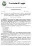 Provincia di Foggia DETERMINAZIONE DEL RESPONSABILE DEL SETTORE. Formazione Professionale. n 169 /10/FR Data 23.01.2012