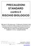 PRECAUZIONI STANDARD contro il RISCHIO BIOLOGICO