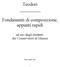 Teodori. Fondamenti di composizione, appunti rapidi. ad uso degli studenti dei Conservatori di Musica