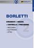 BORLETTI BORLETTI. e controllo di precisione: Meccanici elettronici ottici