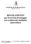 REGOLAMENTO per il servizio di noleggio con conducente mediante autovettura