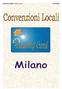 Convenzioni Milano Academy Card Anno 2007
