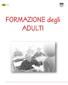 FORMAZIONE degli ADULTI