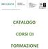 CATALOGO CORSI DI FORMAZIONE