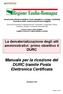 Manuale per la ricezione del DURC tramite Posta Elettronica Certificata