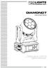 DIAMOND7 MANUALE UTENTE USER MANUAL MOVING HEAD IT - EN