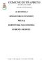 COMUNE DI TRAPPETO PROVINCIA DI PALERMO --------- SETTORE AFFARI GENERALI ALBO DEGLI OPERATORI ECONOMICI PER LA FORNITURA IN ECONOMIA