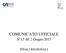 COMUNICATO UFFICIALE. N 15 del 2 Giugno 2015 FINALI REGIONALI