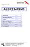 ALBRE24R2M3A. Descrizione pagina 2. Specifiche tecniche pagina 3. Layout pagina 4, 5. Mappe di cablaggio pagine 6, 7. Dimensioni pagina 8