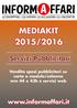 MEDIAKIT 2015/2016 Servizi Pubblicitari Vendita spazi pubblicitari su carta a modulo/colonna mm 44 x 43h e servizi web www.informaffari.