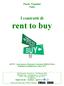 I contratti di rent to buy