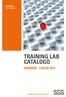 SGS ITALIA FORMAZIONE TRAINING LAB CATALOGO GENNAIO - LUGLIO 2013