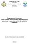 Regolamento Comunale degli scarichi di acque reflue domestiche ed assimilate in aree non servite da pubblica fognatura