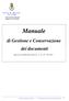 Manuale. di Gestione e Conservazione dei documenti. C i t t à d i B a c o l i (Prov. di Napoli)