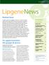 LipgeneNews. Notizie base. Un aggiornamento dai gruppi di lavoro. In questo numero. Studio di intervento sull alimentazione umana.