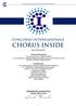Associazione Chorus Inside International CONCORSO INTERNAZIONALE CHORUS INSIDE. per VOCALIST
