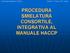 PROCEDURA SMIELATURA CONSORTILE, INTEGRATIVA AL MANUALE HACCP