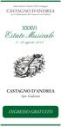 Associazione Andrea Del Castagno CASTAGNO D ANDREA. con la collaborazione del Comune di San Godenzo XXXVI. CASTAGNO D ANDREA San Godenzo