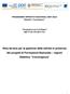 Nota tecnica per la gestione delle attività in presenza dei progetti di Formazione Nazionale regioni Obiettivo Convergenza