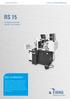 RS 15. Dati caratteristici. La macchina universale per tutti i tipi di utensile. A member of the UNITED GRINDING Group. Creating Tool Performance