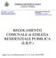 REGOLAMENTO COMUNALE di EDILIZIA RESIDENZIALE PUBBLICA (E.R.P.)