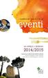 eventi i Quaderni di Terre di Faenza DA APRILE A GENNAIO 2014/2015