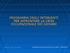 PROGRAMMA DEGLI INTERVENTI PER AFFRONTARE LA CRISI OCCUPAZIONALE DEI GIOVANI