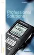 I prodotti. Professional Dictation Systems. I prodotti