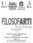 FESTIVAL FILOSOFARTI DI GALLARATE INDICE IL BANDO DI CONCORSO CREA TU IL LOGO DI FILOSOFARTI