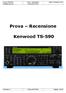 Prova Recensione Kenwood TS-590