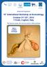 10 th International Workshop on Neonatology October 21 st -25 th, 2014 T Hotel, Cagliari, Italy