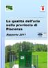 Provincia di Piacenza. La qualitàdell. dell aria nella provincia di Piacenza