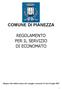 COMUNE DI PIANEZZA REGOLAMENTO PER IL SERVIZIO DI ECONOMATO