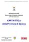 CARTA ITTICA della Provincia di Savona