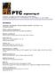 PTC engineering srl PTC REFERENZE PRINCIPALI REFERENZE PROGETTAZIONE IMPIANTI ELETTRICI E DI STRUMENTAZIONE