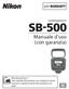 SB-500. Manuale d uso (con garanzia) Lampeggiatore