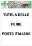 TUTELA DELLE FERIE POSTE ITALIANE