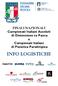 FINALI NAZIONALI Campionati Italiani Assoluti di Distensione su Panca e Campionati Italiani di Pesistica Paralimpica INFO LOGISTICHE