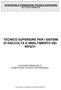 TECNICO SUPERIORE PER I SISTEMI DI RACCOLTA E SMALTIMENTO DEI RIFIUTI