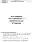 ATTO AZIENDALE PER L'ESERCIZIO DELLA LIBERA PROFESSIONE INTRAMOENIA