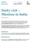 Study visit Missione in India