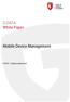 G DATA White Paper. Mobile Device Management. G DATA - Sviluppo applicazioni