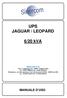 UPS JAGUAR / LEOPARD. 6/20 kva