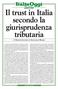 Il trust in Italia secondo la giurisprudenza tributaria
