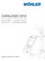 CatalogO 2013. Soluzioni tecniche su misura