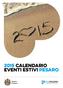 2015 CALENDARIO EVENTI ESTIVI PESARO. Comune di Pesaro. #calendarioeventiestivi